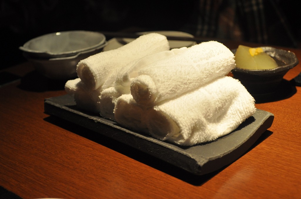 Oshibori towel discount